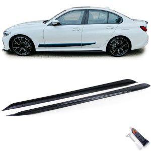 Performance Black Gloss Side skirts Addons For BMW G20 G21