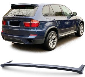 HM Style Black Gloss Rear Door Spoiler Wing for BMW X5 E70 + X5M