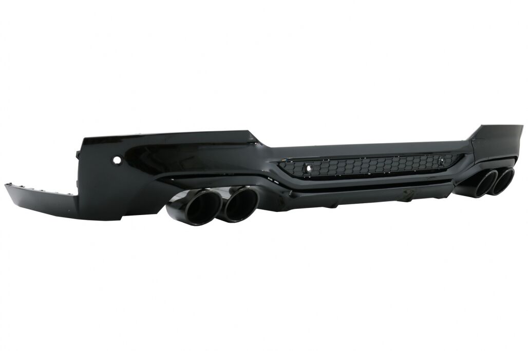 Rear Bumper Spoiler Valance Diffuser Double Outlet with Exhaust Tips suitable for BMW X4 G02 (2018-up) M Sport - Image 3