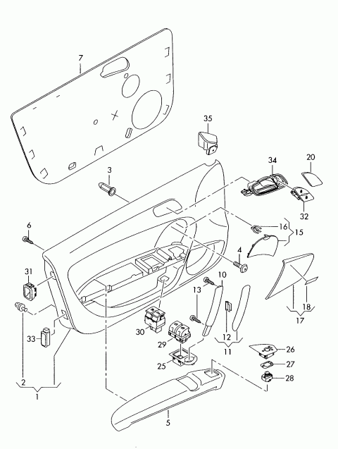 AUDI NEW GENUINE TT 8J 06-14 SOUL BLACK N/S LEFT SPEAKER COVER 8J00354054PK - Image 3