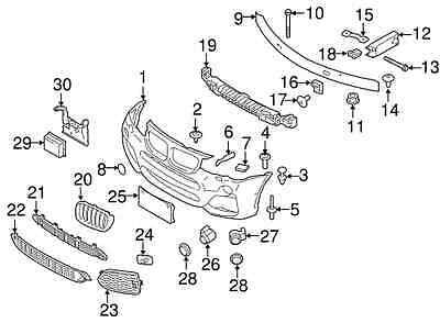 NEW GENUINE BMW X3 X4 14-16 M SPORT HEADLIGHT WASHER JET COVERS SET 51118064137 - Image 3