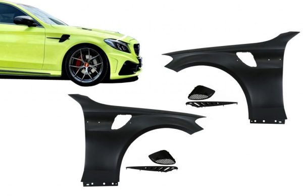 Front Fenders suitable for Mercedes C-Class W205 S205 C205 A205 (2014-2020) GT Look - Image 15
