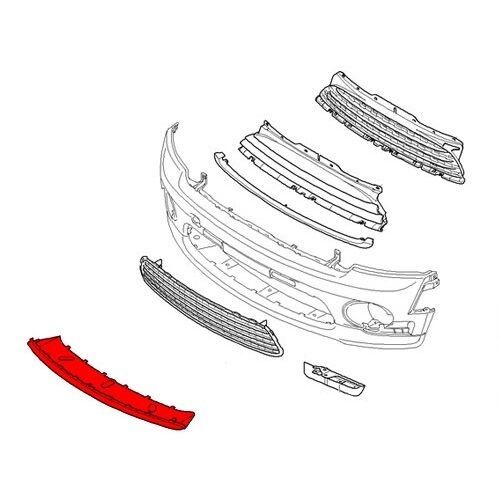 MINI NEW GENUINE COOPER S R55 R56 R57 TILL 2011/03 FRONT BUMPER LOWER SPOILER 51117188608 - Image 2