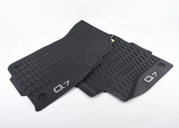 NEW GENUINE AUDI Q7 16- FRONT BLACK RUBBER ALL WEATHER FLOOR MATS LHD 4M1061221C041 - Image 2
