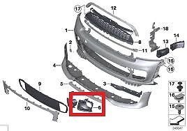 MINI NEW GENUINE JCW FRONT BUMPER BRAKE AIR DUCT GRILL RIGHT O/S 51747328782 - Image 3