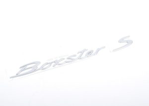 NEW GENUINE PORSCHE TITANIUM BOXSTER S 987 DECAL REAR BOOT LID BADGE EMBLEM 98755903700
