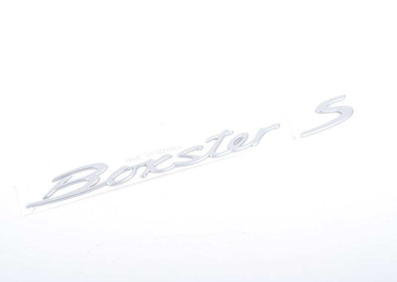 NEW GENUINE PORSCHE TITANIUM BOXSTER S 987 DECAL REAR BOOT LID BADGE EMBLEM 98755903700