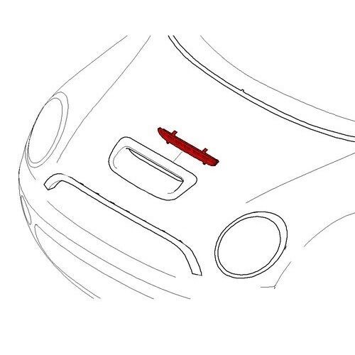 MINI NEW GENUINE R56 R55 R57 R58 R59 GRILLE INSERT HOOD BONNET SCOOP 51232752275 - Image 4