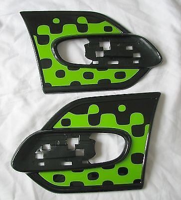 MINI NEW F55 F56 F57 SIDE SCUTTLE PAD SET VIVID GREEN PAIR LEFT RIGHT 51142355376