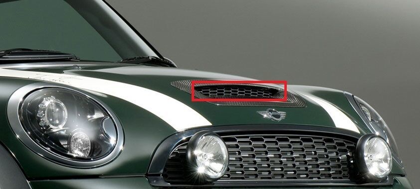 MINI NEW GENUINE R56 R55 R57 R58 R59 GRILLE INSERT HOOD BONNET SCOOP 51232752275 - Image 2