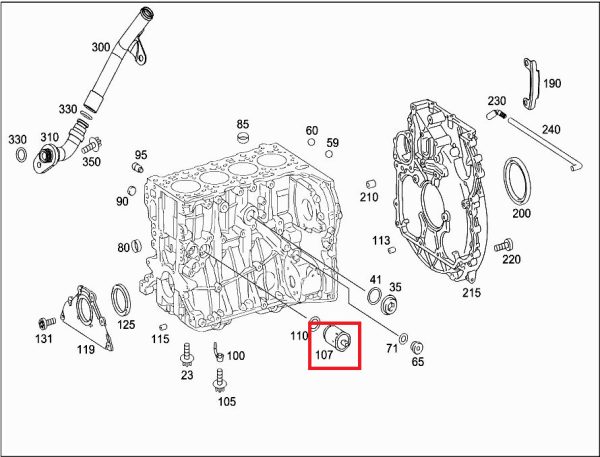 NEW GENUINE MERCEDES BENZ VITO VIANO OM651 OIL PRESSURE SWITCH VALVE A6511800115 - Image 2