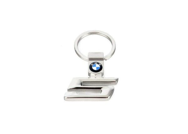 NEW GENUINE BMW 5 SERIES CHROME KEY RING FOB 80272454651
