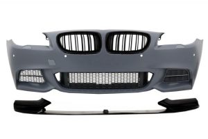 Front Bumper with Spoiler Lip and Kidney Grilles suitable for BMW 5 Series F10 F11 (2010-2017) M-Performance Sport M550 Design