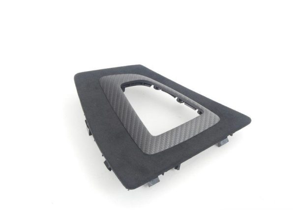 BMW NEW GENUINE F20 F22 M PERFORMANCE GEARSHIFT TRIM COVER ALCANTARA CARBON LHD 51162343739