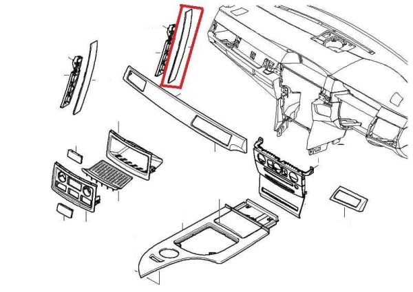 BMW NEW GENUINE E60 E61 FRONT DOOR HANDLE UPPER PART TITAN DUNK 2 LEFT N/S 51417076297 - Image 2