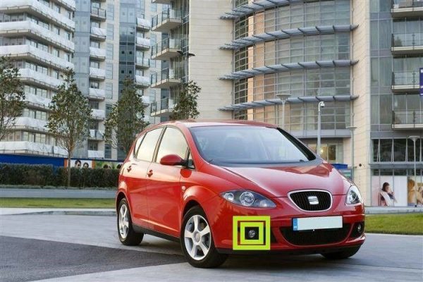 NEW GENUINE SEAT ALTEA STYLANCE 11-16 FRONT BUMPER O/S RIGHT FOG LIGHT ASSEMBLY 6J0941702A - Image 2
