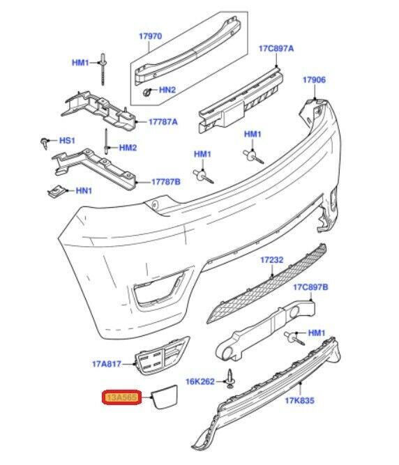 NEW GENUINE FORD FIESTA 04-08 ST ZETEC S REAR BUMPER LOWER REFLECTOR LEFT N/S 1332795 - Image 3