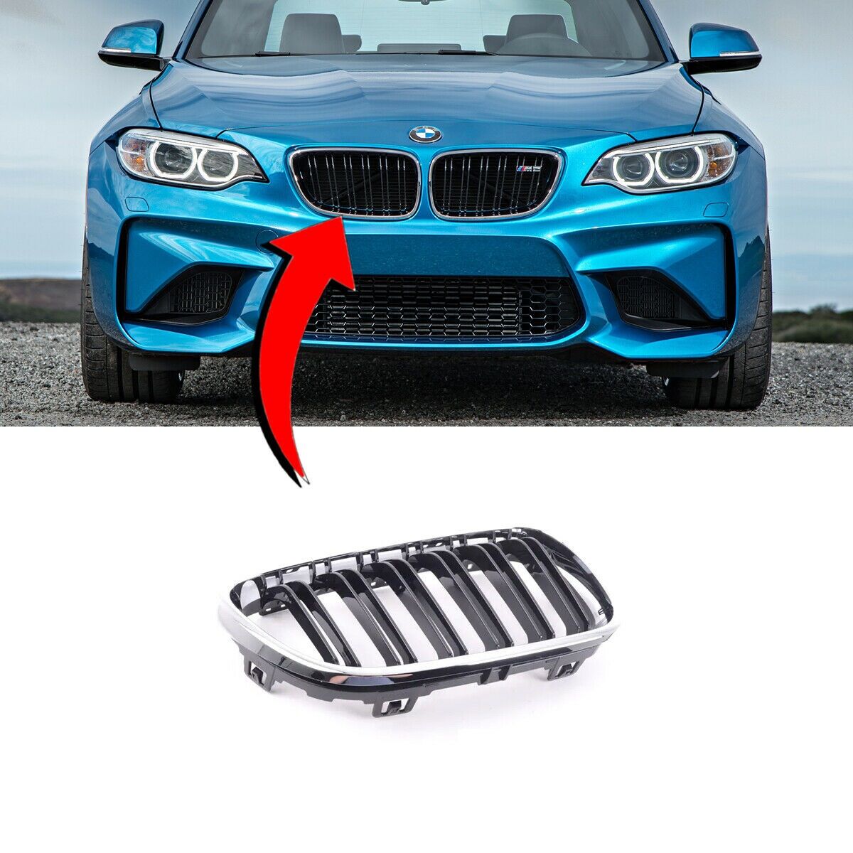 NEW GENUINE BMW 2 SERIES F87 M SPORT KIDNEY GRILL RIGHT O/S 51138064144 - Image 4