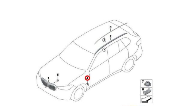 NEW GENUINE BMW X5 SERIES G05 AIR DUCT SIDE VENT TRIM RIGHT O/S 51137418178 - Image 5