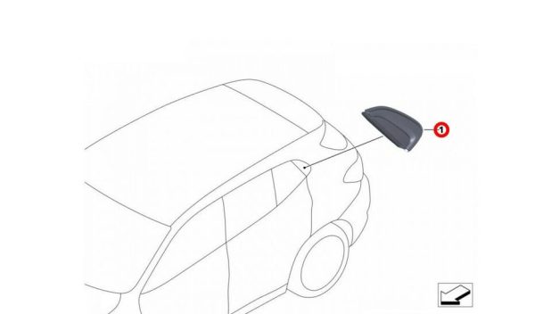 NEW GENUINE BMW X2 SERIES F39 CORNER TRIM SHADOW LINE LEFT N/S 51137428287 - Image 2