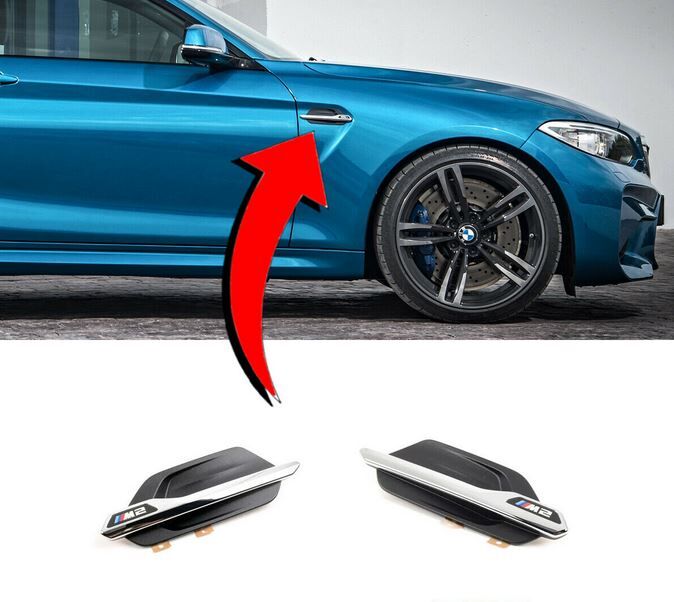 NEW GENUINE BMW 2 SERIES F87 M SPORT SIDE WING TRIM GRILLS PAIR SET N/S + O/S 51138062197 + 51138062198 - Image 6
