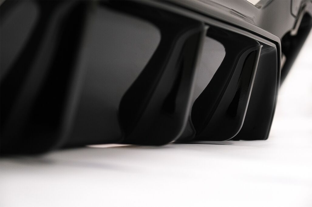 Rear Bumper Spoiler Valance Diffuser Twin Outlet Single suitable for BMW 1 Series F20 F21 LCI (2015-2019) Piano Black - Image 11