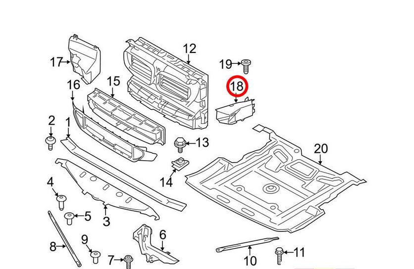 NEW GENUINE BMW 5 SERIES F07 LCI FRONT BRAKE VENT AIR DUCT RIGHT O/S 51747331792 - Image 3