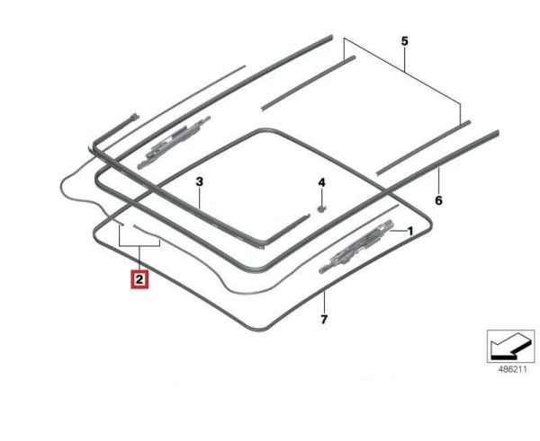 NEW GENUINE BMW G01 G02 G05 G06 G07 F97 F98 DRIVE GLASS LID FRONT 54108738813 - Image 4