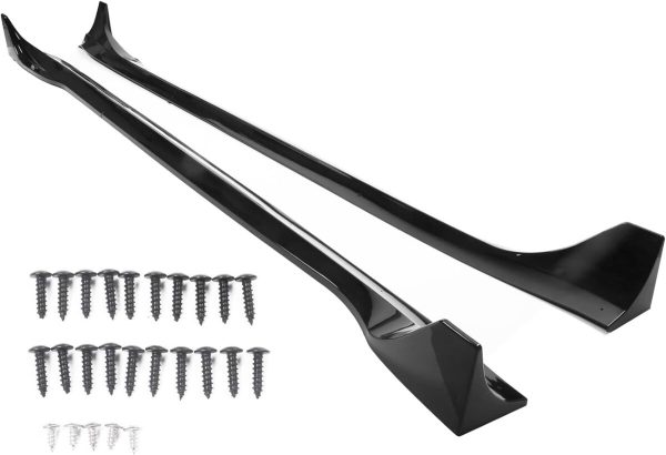 Performance Side skirts diffusers extensions for Tesla Model 3 2017-2021 Black Gloss - Image 4