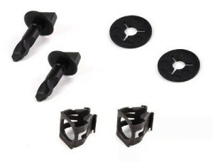 NEW GENUINE AUDI VOLKSWAGEN REAR BUMPER TOW COVER CLIPS TURN PIN CLAMP SET