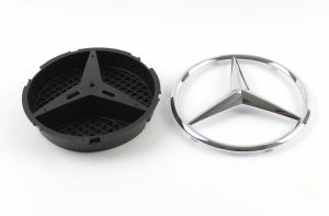 NEW GENUINE MERCEDES-BENZ C B GLA E CLA RADIATOR GRILL STAR BADGE + BASE PLATE