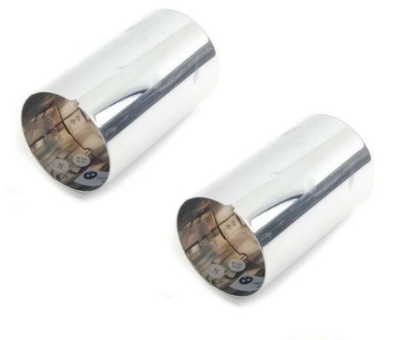 BMW NEW GENUINE EXHAUST 1 2 3 4 SERIES TAIL PIPE TRIM CHROME 2 PCS SET 18307610634 - Image 3