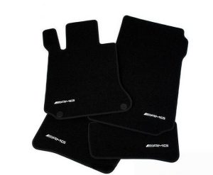 NEW GENUINE MERCEDES MB C W204 SALOON ESTATE AMG BLACK VELOUR CARPET MAT SET LHD A20468001049G63