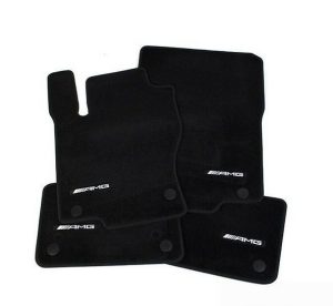 NEW GENUINE MERCEDES BENZ ML CLASS W166 AMG BLACK VELOUR CARPET MAT SET LHD A16668056039F87