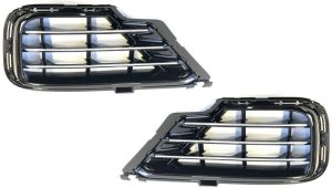 NEW GENUINE VW TOUAREG 15-17 R-LINE FRONT BUMPER LOWER GRILL LEFT RIGHT PAIR SET