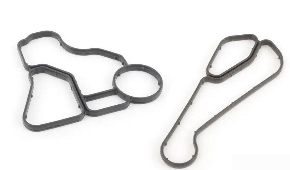 NEW GENUINE BMW OIL FILTER HOUSING GASKET AND OIL COOLER GASKET SET 11428637821+11428637820