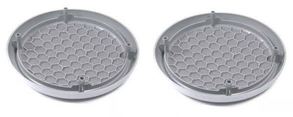 NEW GENUINE MINI R50 R52 R53 SINCE 2004/07 LOWER SPEAKER GRILL SILVER PAIR SET 51417036317 - Image 3