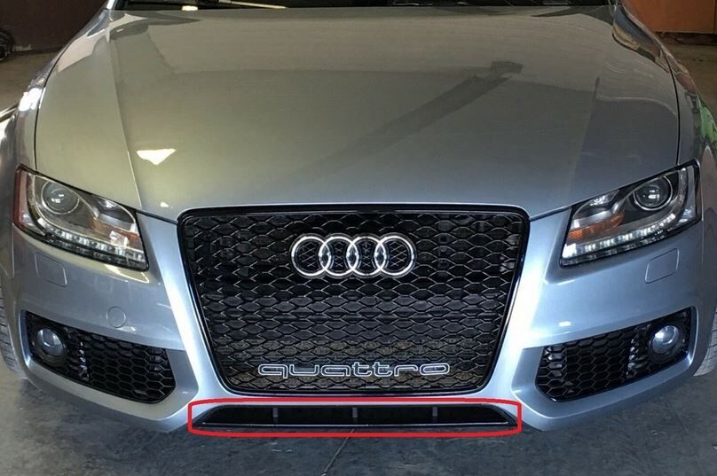 NEW GENUINE AUDI A5 S5 08-11 SLINE FRONT BUMPER DIFFUSER TRIM BLACK 8T08077173FZ - Image 3