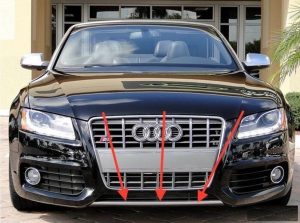NEW GENUINE AUDI A5 S LINE FRONT BUMPER DIFFUSER TRIM CHROME 8T08077172ZZ