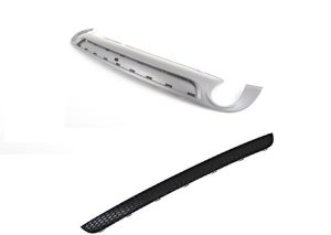 NEW GENUINE AUDI A6 AVANT 09-11 REAR S LINE BUMPER DIFFUSER HONEYCOMB GRILL SET