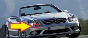 NEW GENUINE MERCEDES BENZ MB SL CLASS W230 HEADLIGHT WASHER COVER RIGHT PRIMED A23088008059999