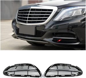 NEW GENUINE MERCEDES BENZ S CLASS W222 FRONT BUMPER SIDE GRILLE SET WITH CHROME