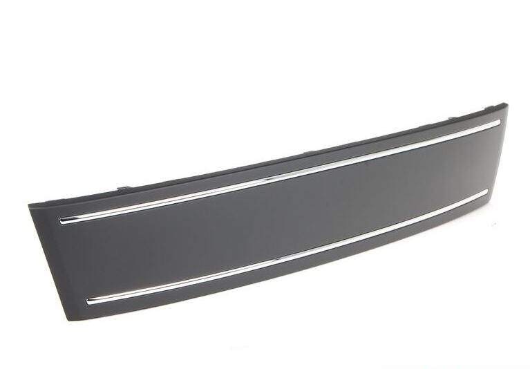 NEW GENUINE AUDI Q7 07-16 FRONT GRILL NUMBER PLATE FILLER DELETE BLACK 4L08072873FZ