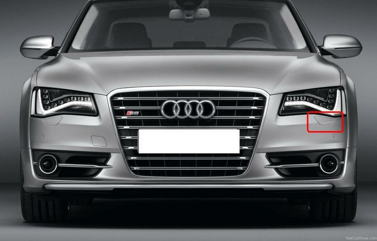 NEW GENUINE AUDI 4H S8 09-14 N/S LEFT HEADLIGHT WASHER COVER CAP 4H0955269AGRU - Image 3