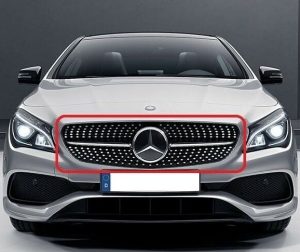 NEW GENUINE MERCEDES BENZ CLA W117 C117 X117 FACELIFT DIAMOND RADIATOR GRILLE