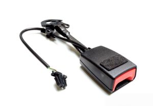 NEW GENUINE AUDI A4 05-09 FRONT SEAT SAFETY BELT BUCKLE SATIN BLACK 8E0857755G01C