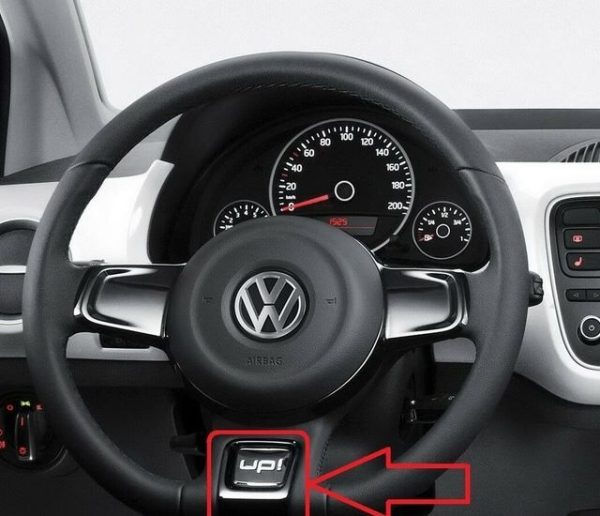 NEW GENUINE VW UP! 2012-2017 STEERING WHEEL BLACK TRIM COVER 1S0498685AN0R - Image 3