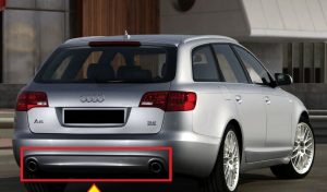 NEW GENUINE AUDI A6 C6 05-08 AVANT S-LINE REAR BUMPER PRIMED DIFFUSER 4F9807521CGRU
