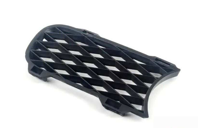 NEW GENUINE VW TOUAREG 2003-2007 FRONT BUMPER BLACK FOG LIGHT GRILL LEFT N/S 7L6853683A9B9