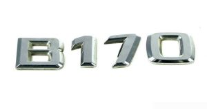 NEW GENUINE MERCEDES BENZ B CLASS REAR TRUNK B170 LETTERING CHROME BADGE LID A1698171215